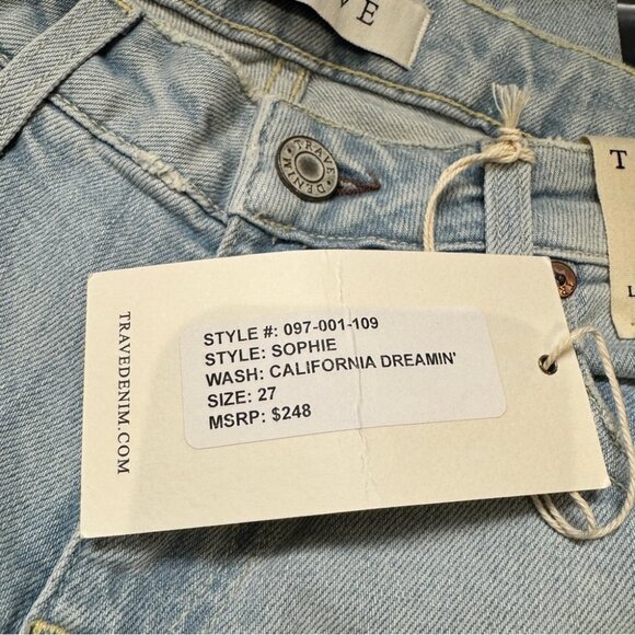 NWT Trave Sophie Low Rise Slim Crop Jeans in California Dreamin light wash - Picture 8 of 10
